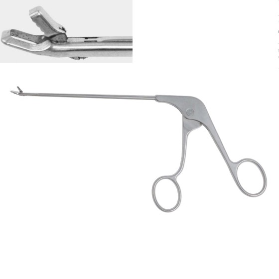 Arthroscopy - Square biting and cutting pliers - blue pliers - 15° upward tilt - Specification - 4.5mm x 120mm